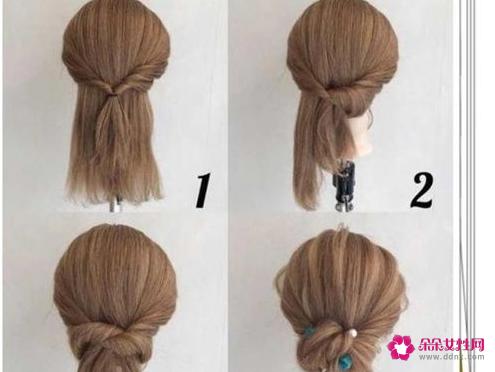 十种齐肩短发扎发