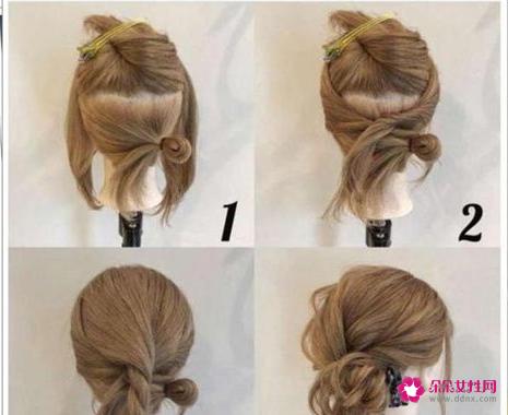 十种齐肩短发扎发