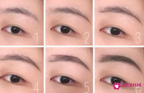 各种眉毛的画法图解
