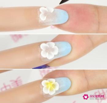 指甲彩绘图案简单图片