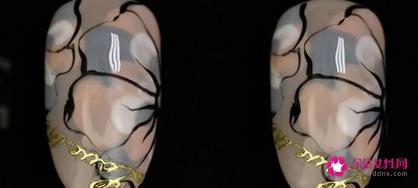 美甲彩绘图片简单