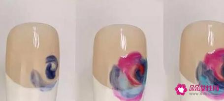 美甲彩绘图片简单