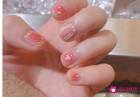 适合手短胖的美甲图片