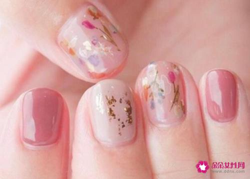 适合手短胖的美甲图片