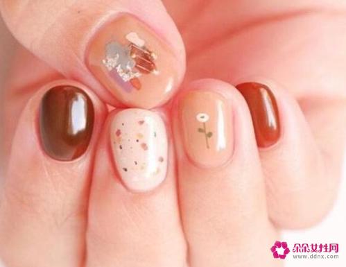 适合手短胖的美甲图片