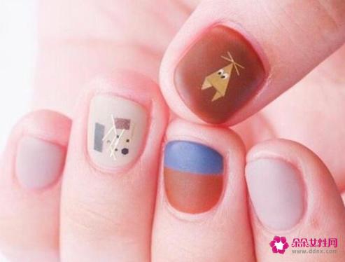 适合手短胖的美甲图片