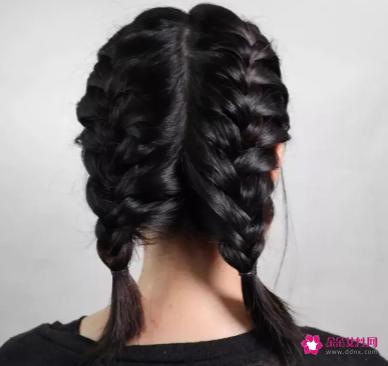 编发发型简单又好看中学女生