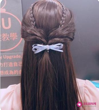 编发发型简单又好看中学女生