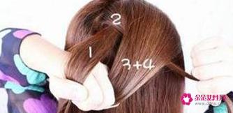 懒人扎出简单漂亮头发步骤