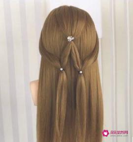 懒人扎出简单漂亮头发步骤
