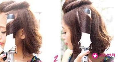 如何使用卷发棒打理短发