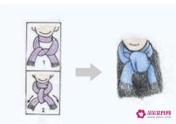 长围巾怎么系好看图解