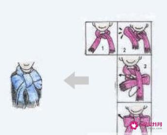 长围巾怎么系好看图解