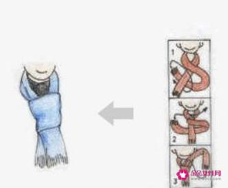 长围巾怎么系好看图解