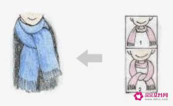 长围巾怎么系好看图解