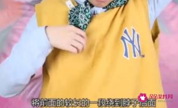 长围巾怎么系好看图解