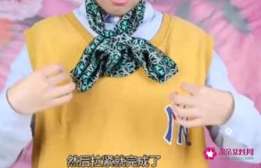长围巾怎么系好看图解