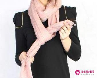 长围巾怎么系好看图解