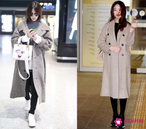 经典双排扣大衣穿搭