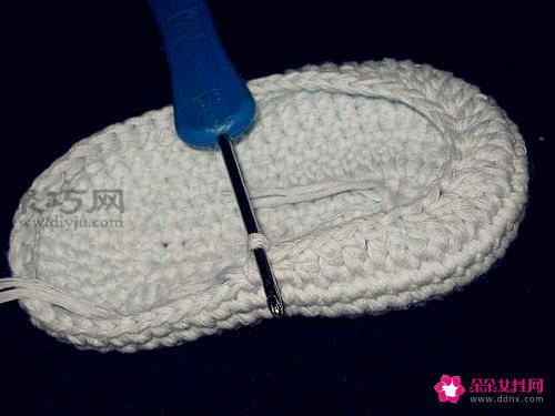 婴儿鞋的编织方法