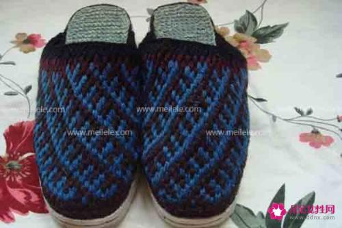 钩针编织拖鞋方法详解