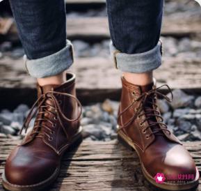 男靴子搭配图片
