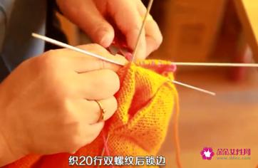 女式休闲毛衣的织法