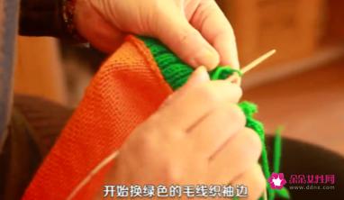 女式休闲毛衣的织法