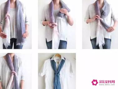 围巾的20种系法图解