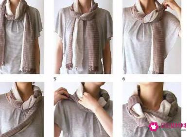 围巾的20种系法图解