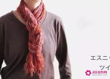 围巾的20种系法图解