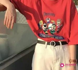 宽松t恤的6种穿法