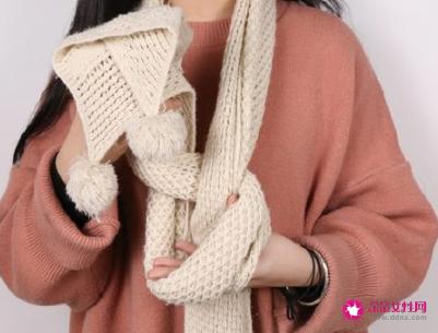 围巾有几种系法图解