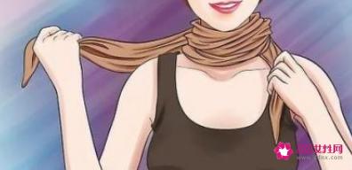 围巾有几种系法图解