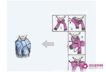 围巾怎么围好看图解