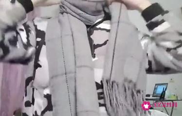 围巾怎么围好看图解