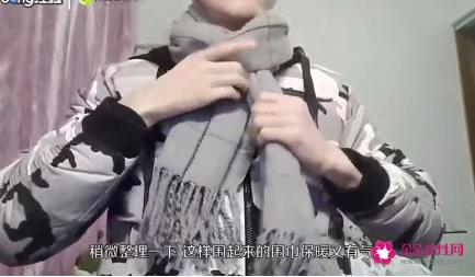 围巾怎么围好看图解