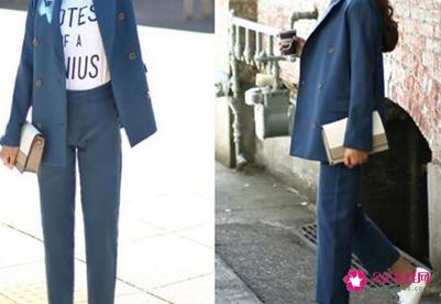 休闲小西装里面配什么