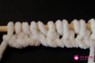 粗线围巾的几种编织方法