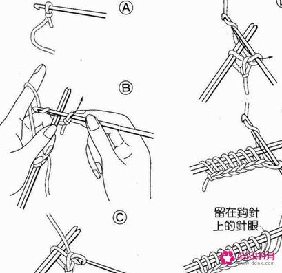 粗线围巾的几种编织方法