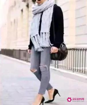 围巾搭配技巧