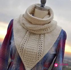 大三角围巾的系法图解