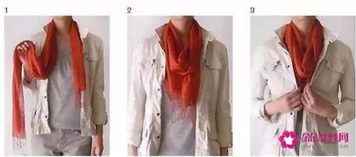 大方形丝巾的20种系法图解