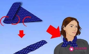 三角丝巾的18种系法视频