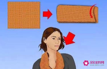 三角丝巾的18种系法视频