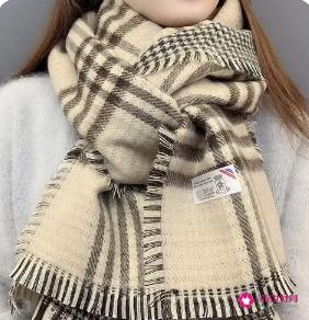 韩式系围巾的方法图解