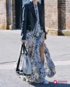 连衣长裙配什么上衣好看