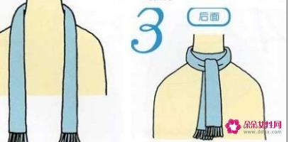 韩式系围巾的多种方法