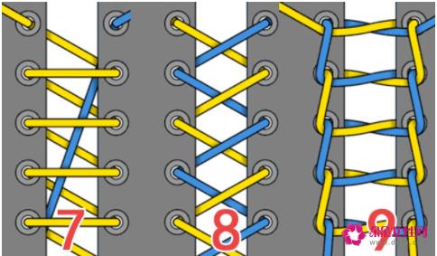 运动鞋带的24种系法图解