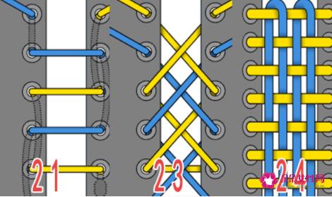运动鞋带的24种系法图解